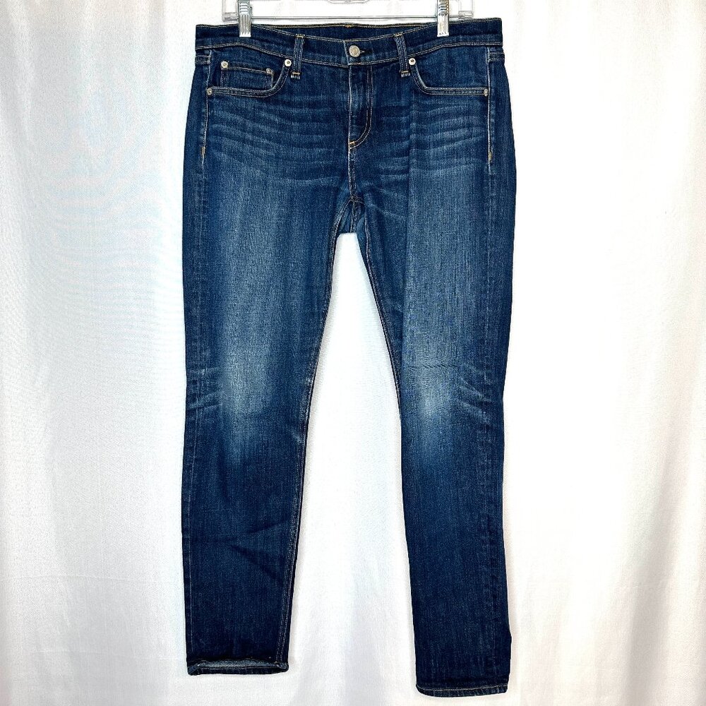 Minimalist Preppy Rag & Bone The Dre Tapered Jeans, Size 29 Whiskered